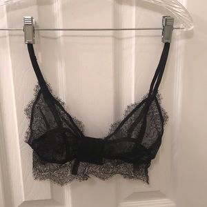 NWOT Victoria’s Secret Bralette- Black Lace Sz M